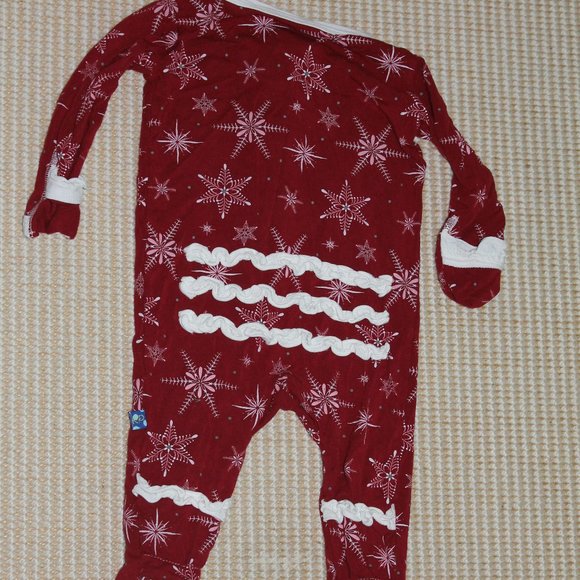 Kickee Pants Baby Girls 3-6 month Footie - Picture 4 of 5